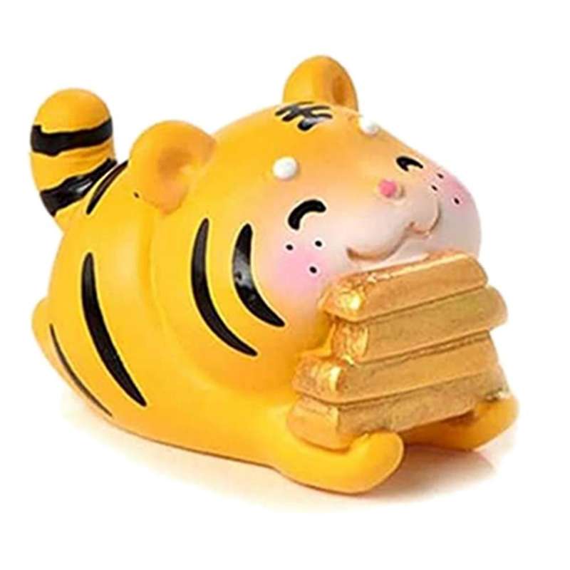 Home Decor Desktop Tiger Statues Diy Garden Ornament Tiger Figurine D