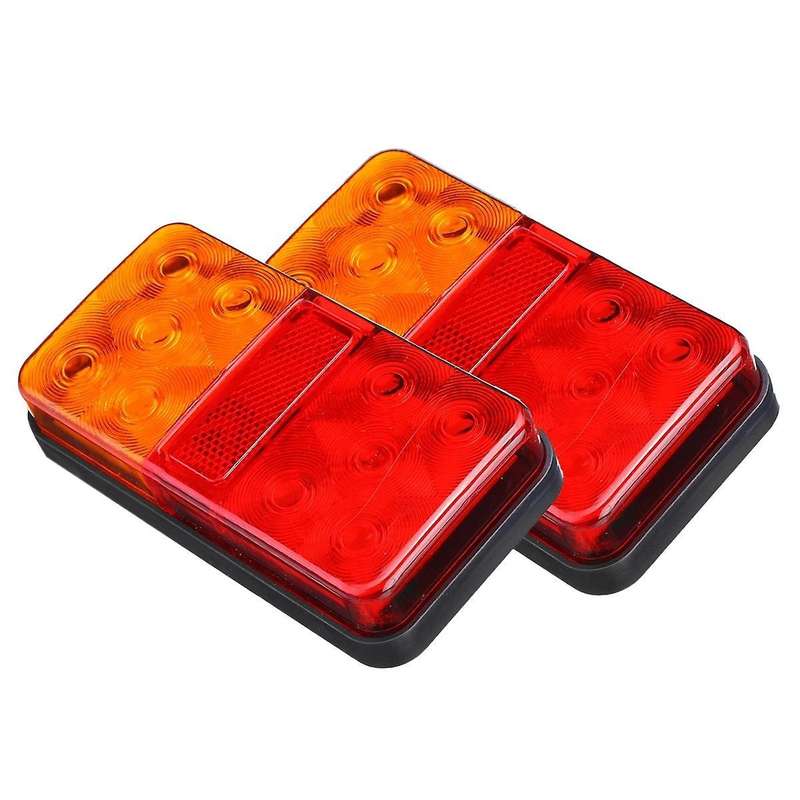 2pcs Car 12v-80v 10led Truck Turn Signal Light for Truck Boat Pickup