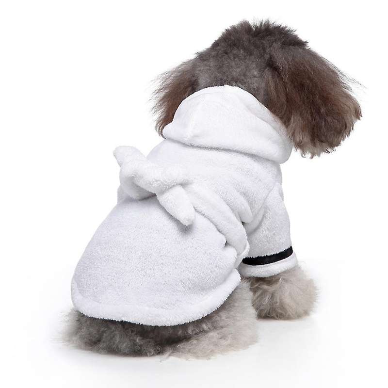 Dog Bathrob Pet Bath Drying Towel Clothes for Puppy Dogs Cats Pet -s