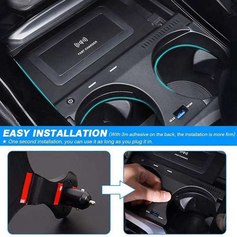 Car Qi Wireless Charger Charging Plate Mobile Phone Holder