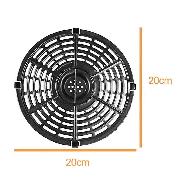Air Fryer Grill Pan for 5qt Air Fryers,crisper Plate,non-stick 20cm