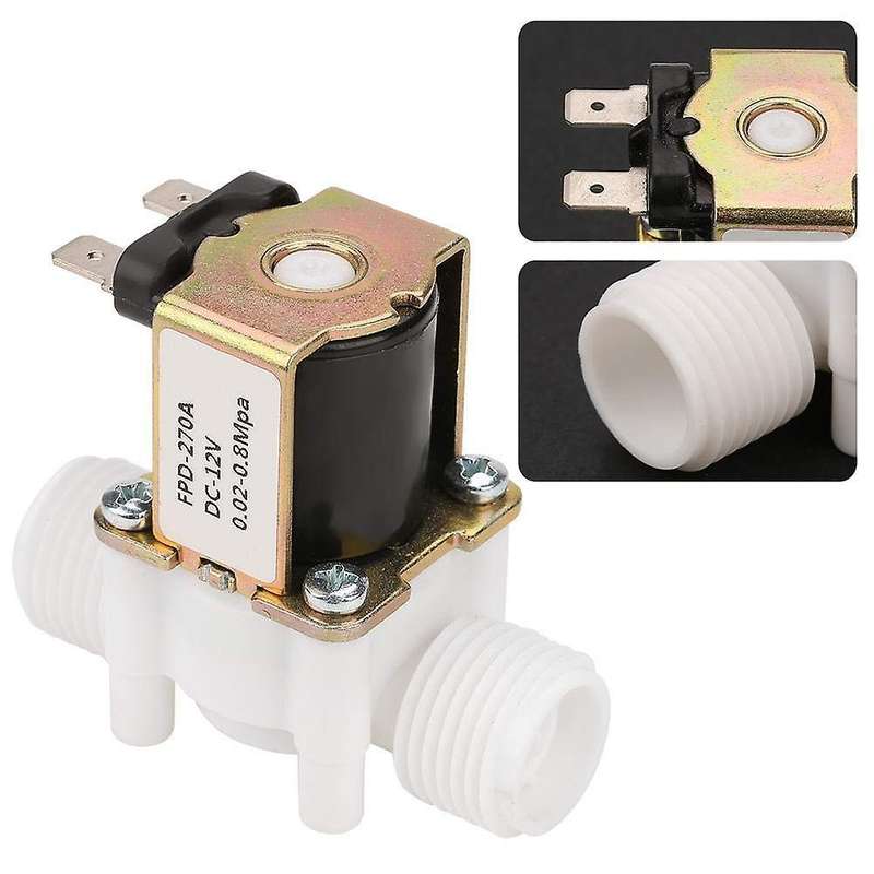 Dc12v N/c Normally Closed Water Solenoid Valve G1/2-inch