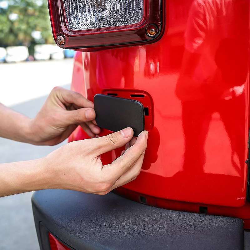 Car Left Tail Light Trim Cover for Jeep Wrangler Jk 2007-2017,black