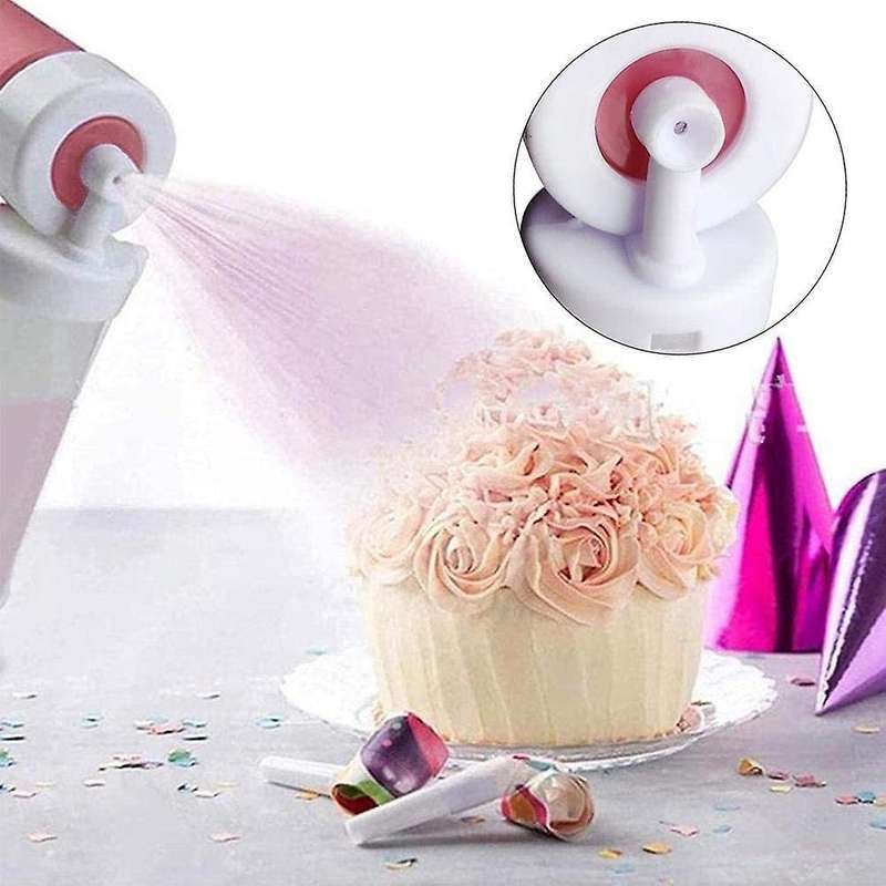 Manual Airbrush Cake Airbrush Pump Coloring Duster ,light Blue