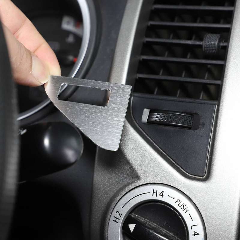 For Toyota Tacoma Car Central Control Air Outlet Dial Silver