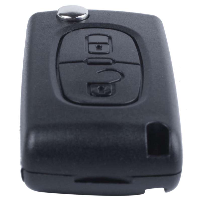 Remote Car Key Case for Citroen C2 C3 C4 C5 C6 C8 2 Buttons Black