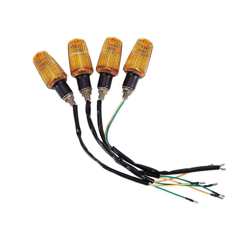 Universal Motorcycle Turn Signal Light Blinker Bulb 12v Amber 4pcs