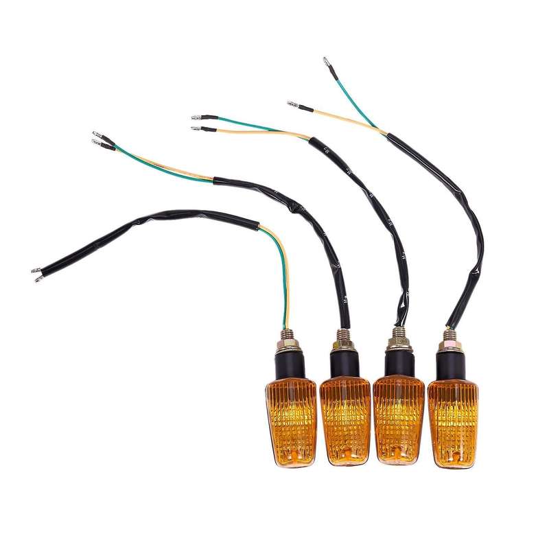 Universal Motorcycle Turn Signal Light Blinker Bulb 12v Amber 4pcs