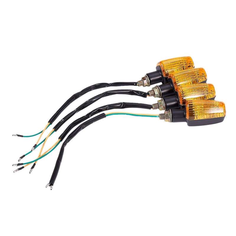 Universal Motorcycle Turn Signal Light Blinker Bulb 12v Amber 4pcs