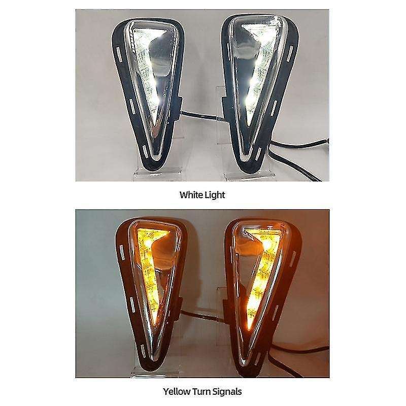 Car Led Drl Daytime Running Lights Front Turn Signal Lights