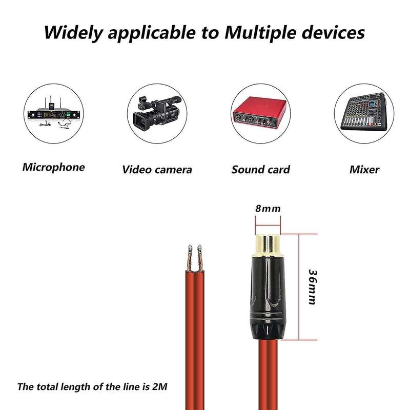 Rca Speaker Cable, Replace Rca Plug Connector Adapter to Bare Wire
