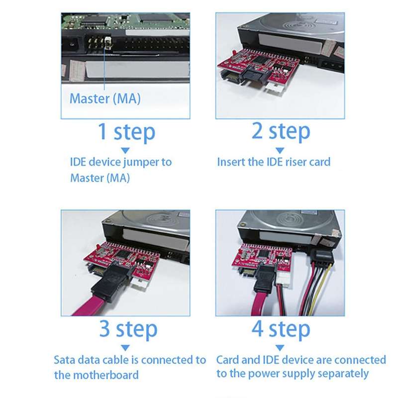 2 In 1 Sata to Ide Adapter 40 Pin 2.5 Inch for Ata Hdd Cd Dvd Adaptor