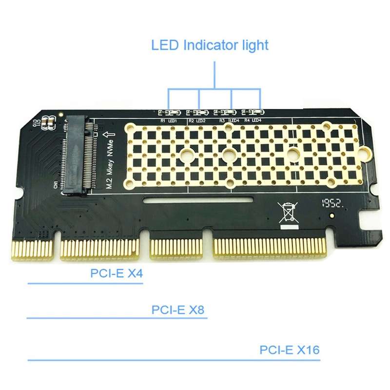 M.2 Nvme Pcie to M2 Adapter Hard Drive Pcie to M2 Adapter Card