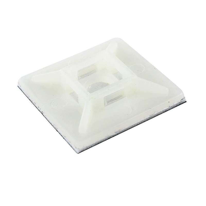 100 Pcs Self Adhesive Cable Tie Mount Base Holder 28mmx28mmx5mm