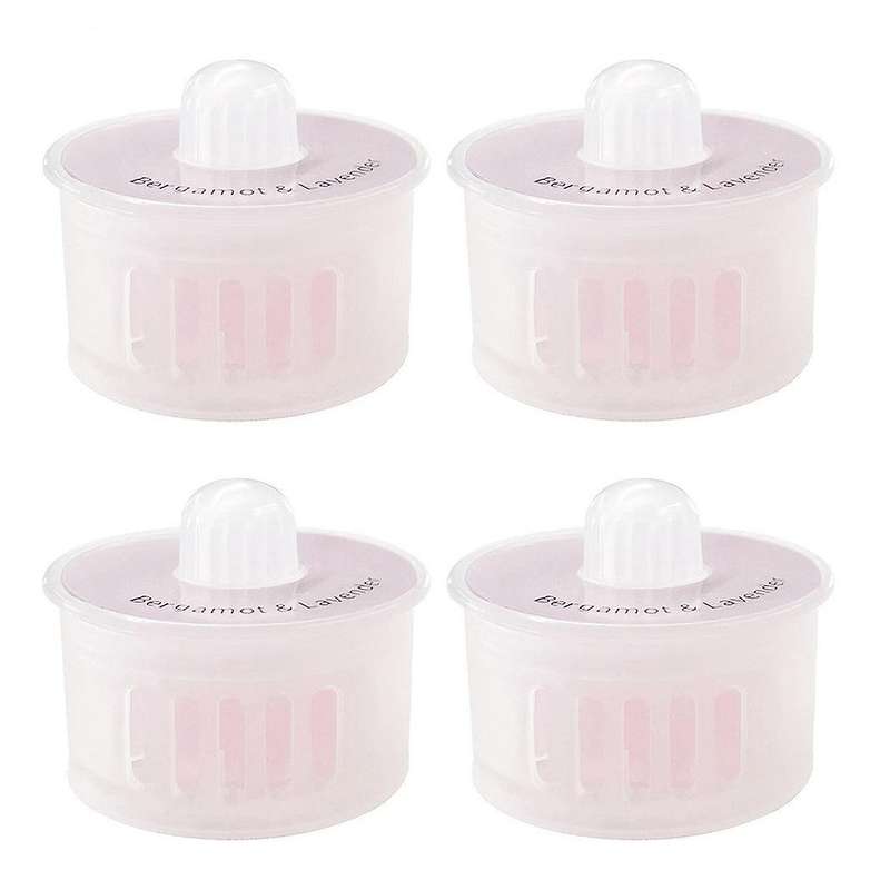 4pcs Aromatherapy Fragrance Deodorant Capsules for Ecovacs T9, Pink