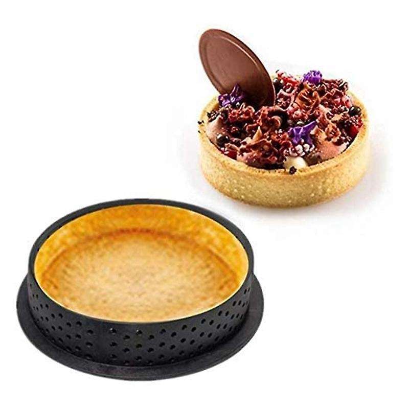 Cake Mold Rings Tart Ring Mold Cake Baking Mould Tool Non Stick 8 Pcs