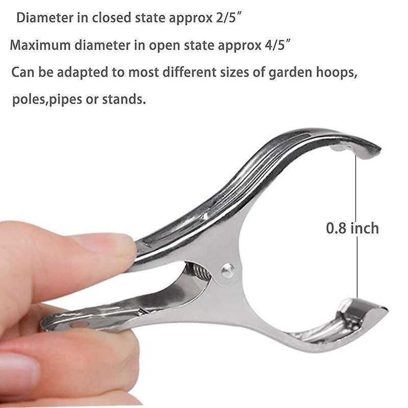 20pcs Garden Clips,stainless Steel Greenhouse Clips for Netting,plant