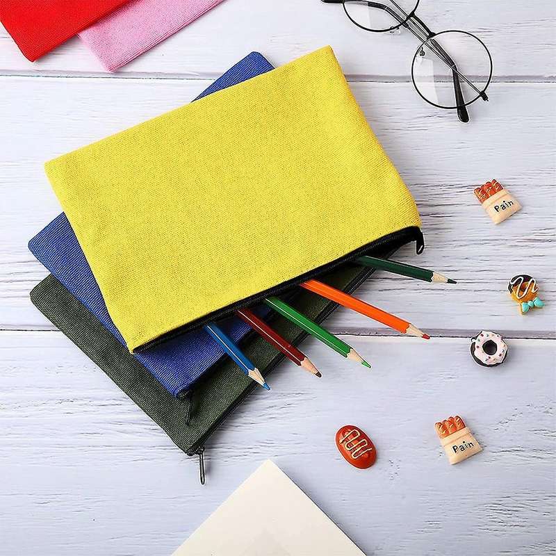 10pcs Cosmetic Bag Multipurpose Makeup Bag with Zipper, Multicolor