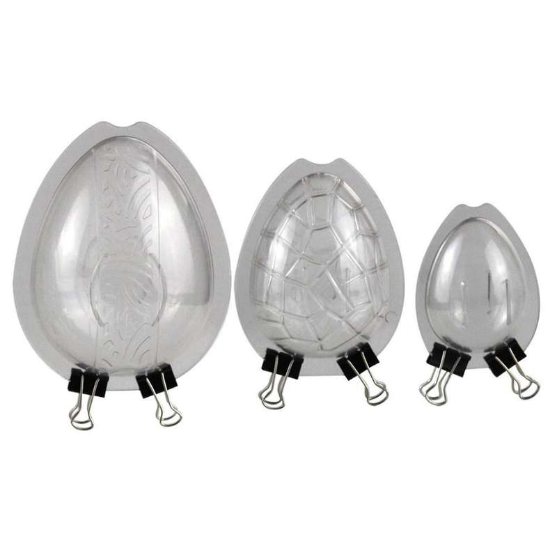 6 Pcs Diy Chocolate Mold 3d Easter Eggs Mold Baking Candy Mould