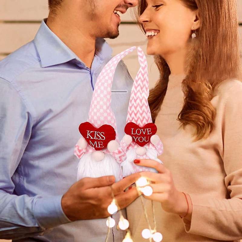 Valentines Day Gnomes Love Faceless Doll Ornament, Home Decor-a