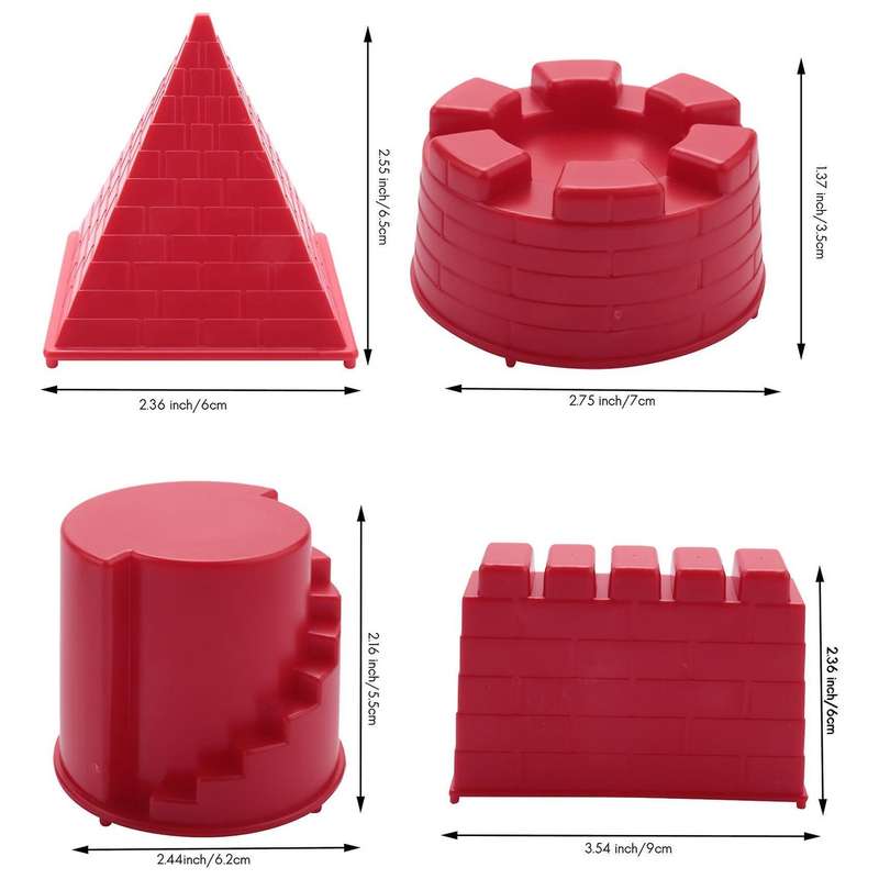 Children's Animal Pyramid Castle Sand Mold Diy Summer Beach Tool Set