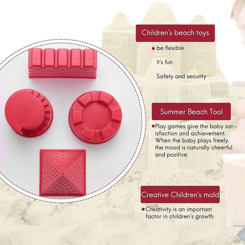 Children's Animal Pyramid Castle Sand Mold Diy Summer Beach Tool Set