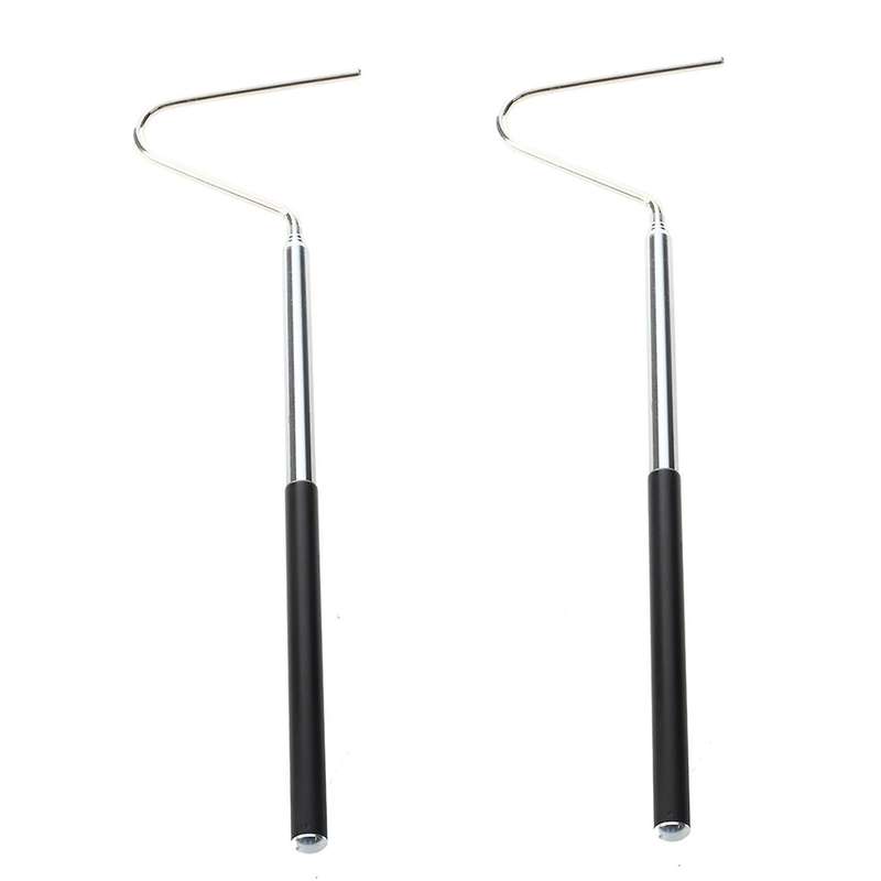 Gancio Per Serpenti Rettili Regolabile 18-66cm Nero Argento