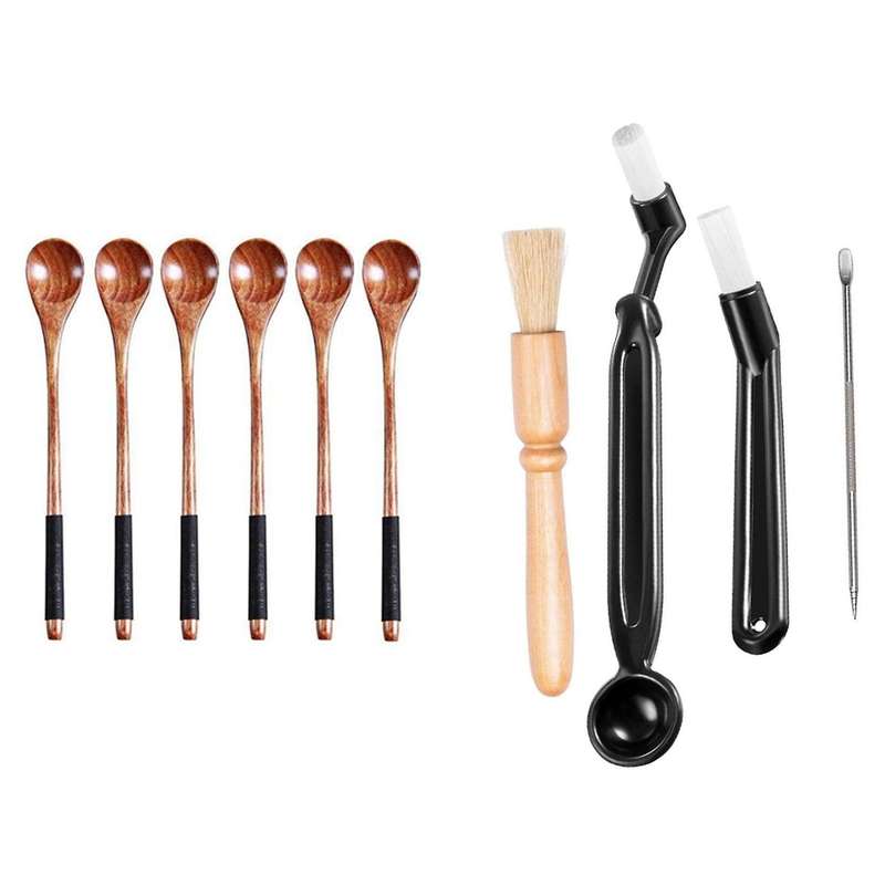 4pcs Coffee Machine Cleaning Set Coffee Grinder Group Cleaning Brush