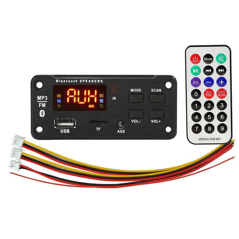 Dc12v Wireless Bluetooth Mp3 Wma Usb/sd/fm/aux Decoder Board Module