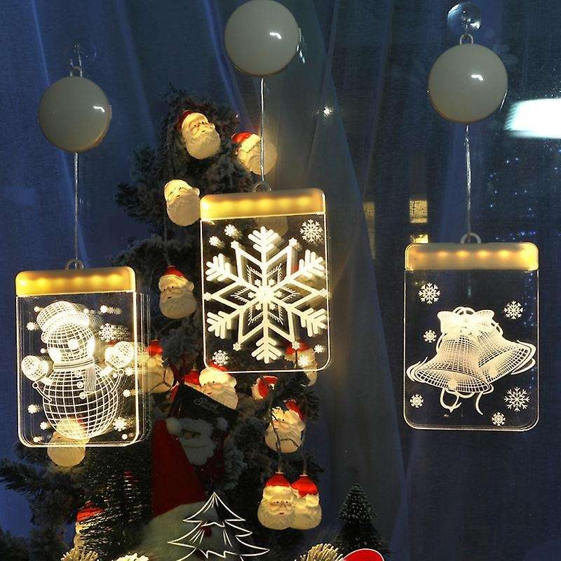 Christmas Window Light for Wall Windows Pathway Patio Bedroom Decor B