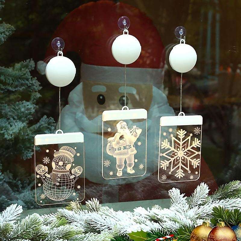 Christmas Window Light for Wall Windows Pathway Patio Bedroom Decor B