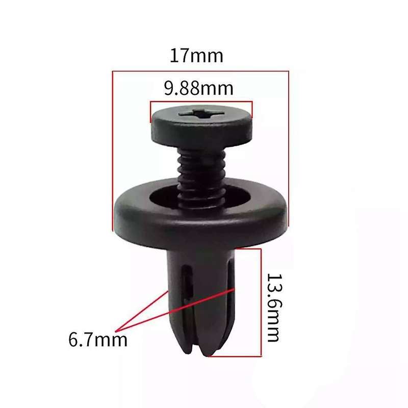100pcs Fastener Screw Retainer Clamp for Honda Toyota Nissan Mazda