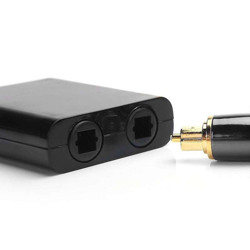 Dual Port Digital Optical Fiber Audio Splitter Cable 1 In 2 Out