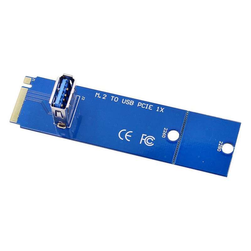 2pcs M.2 Ngff to Pci-e X16 Usb3.0 Riser Card Graphics Card Adapter
