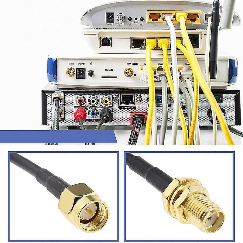 2pcs 3meter Sma Antenna Cable Rg174 Antenna Extension Coaxial Cable