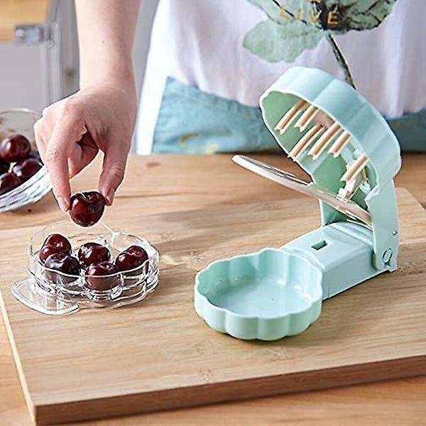 Cherry Core Remover,kitchen Gadget for Removing 6 Cherries At Once