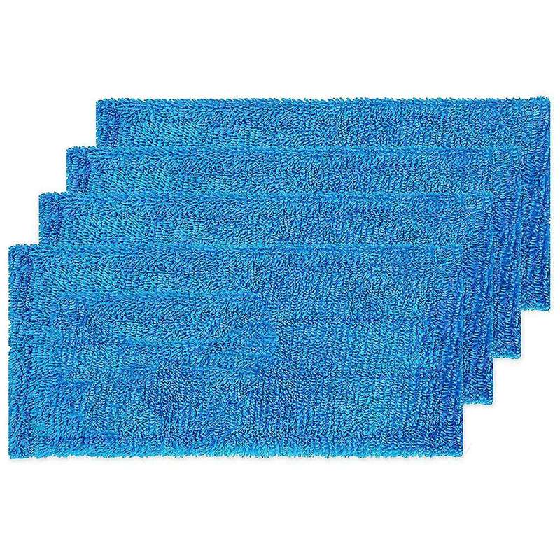 4 Reusable Microfiber Mop Pads Compatible with Swiffer Sweepers