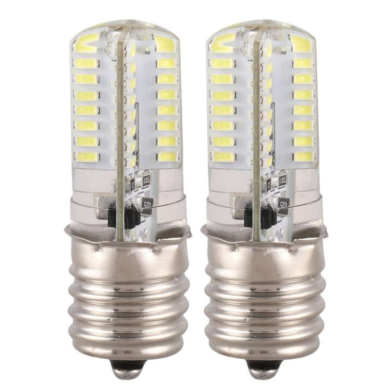 2x E17 Socket 5w 64 Led Lamp Bulb 3014 Smd Light White Ac 110v-220v