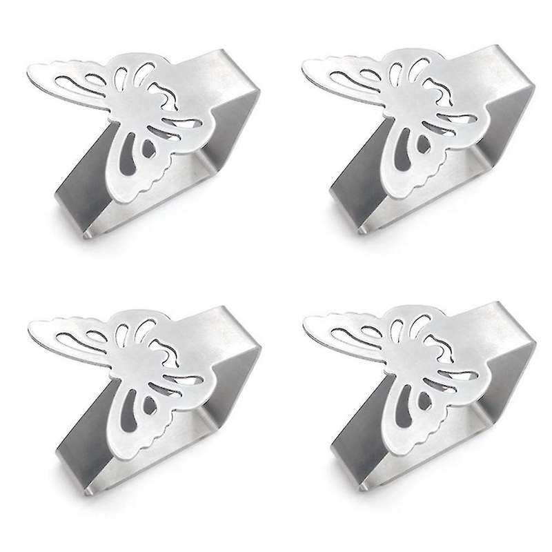 4 Pcs Butterfly-shaped Tablecloth Clamp for Parties and Festivals