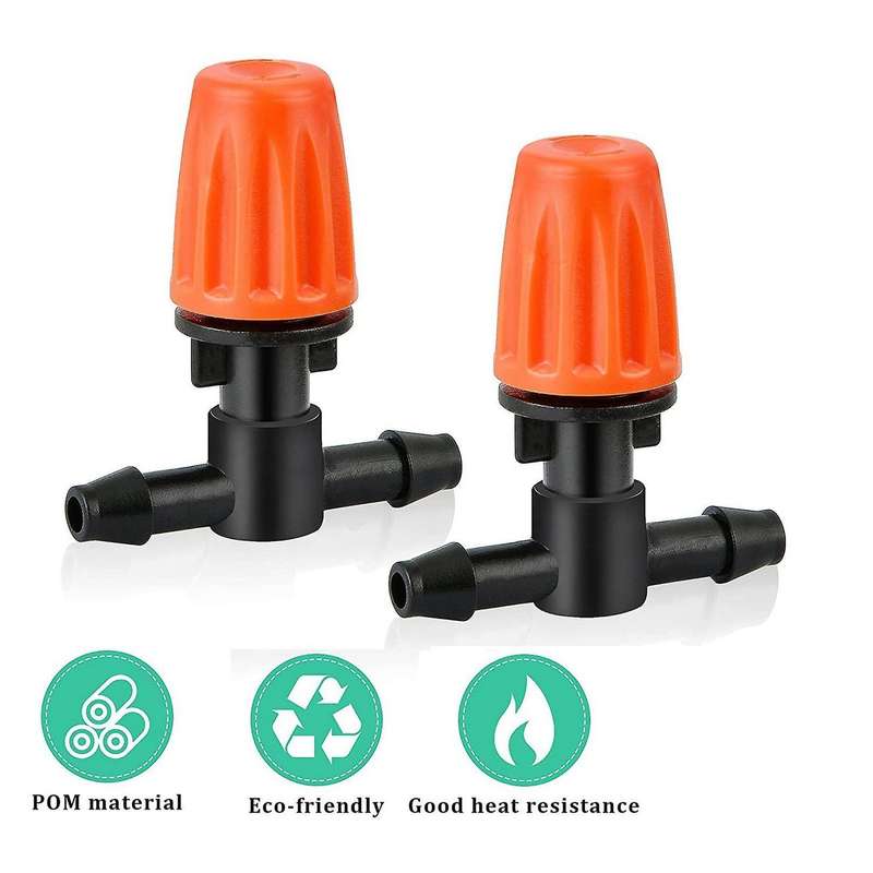 50 Pcs Three-way Atomizing Nozzle, Adjustable Mist Nozzles