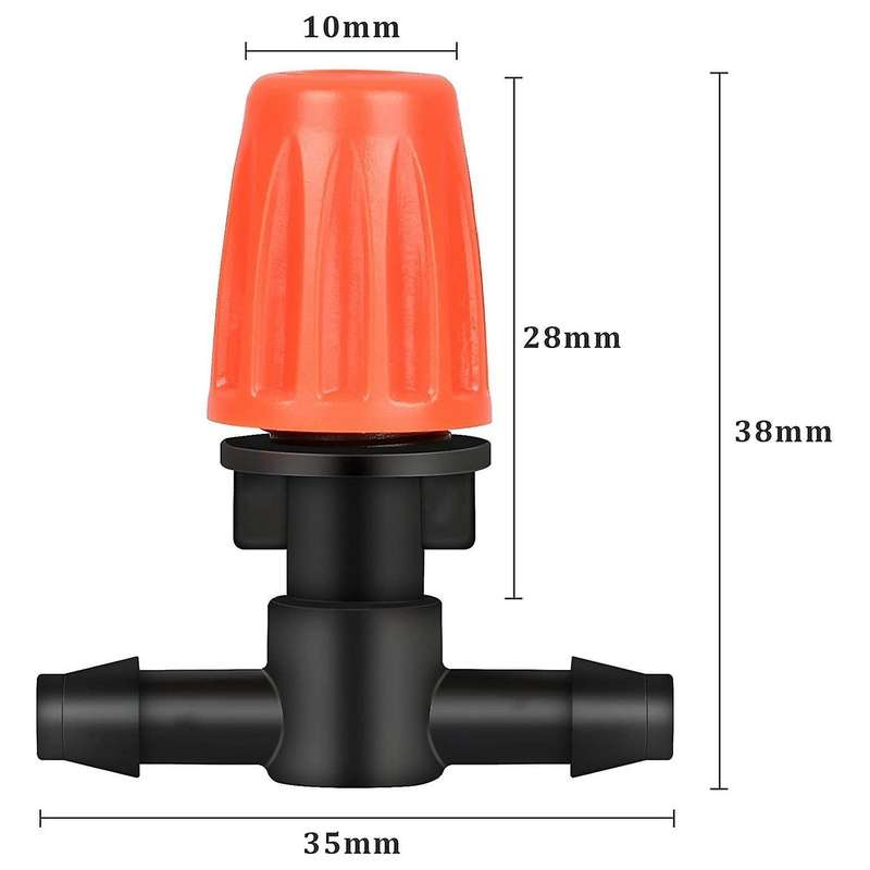 50 Pcs Three-way Atomizing Nozzle, Adjustable Mist Nozzles