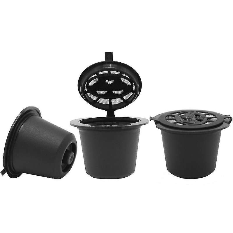 For Nespresso Coffee Capsule Shell Reusable Filling , 9pcs, Black