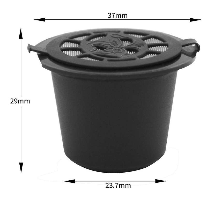 For Nespresso Coffee Capsule Shell Reusable Filling , 9pcs, Black