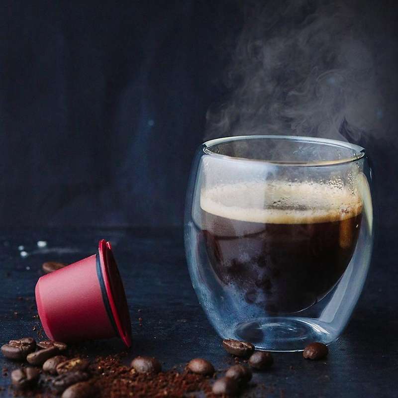 Suitable for Nespresso Coffee Machine Coffee Capsule Shell, Red