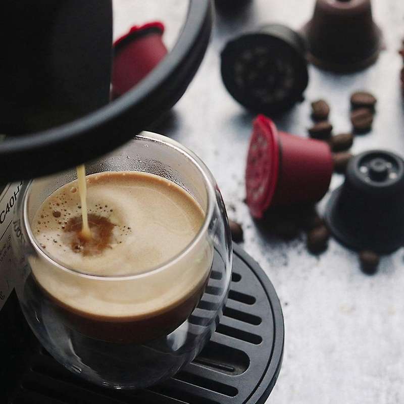 Suitable for Nespresso Coffee Machine Coffee Capsule Shell, Red