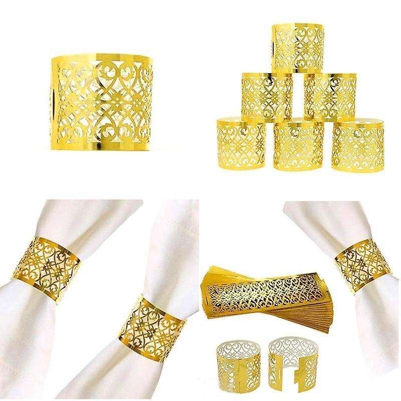 50pcs Napkin Rings for Wedding Table Decoration Skirt Princess Prince