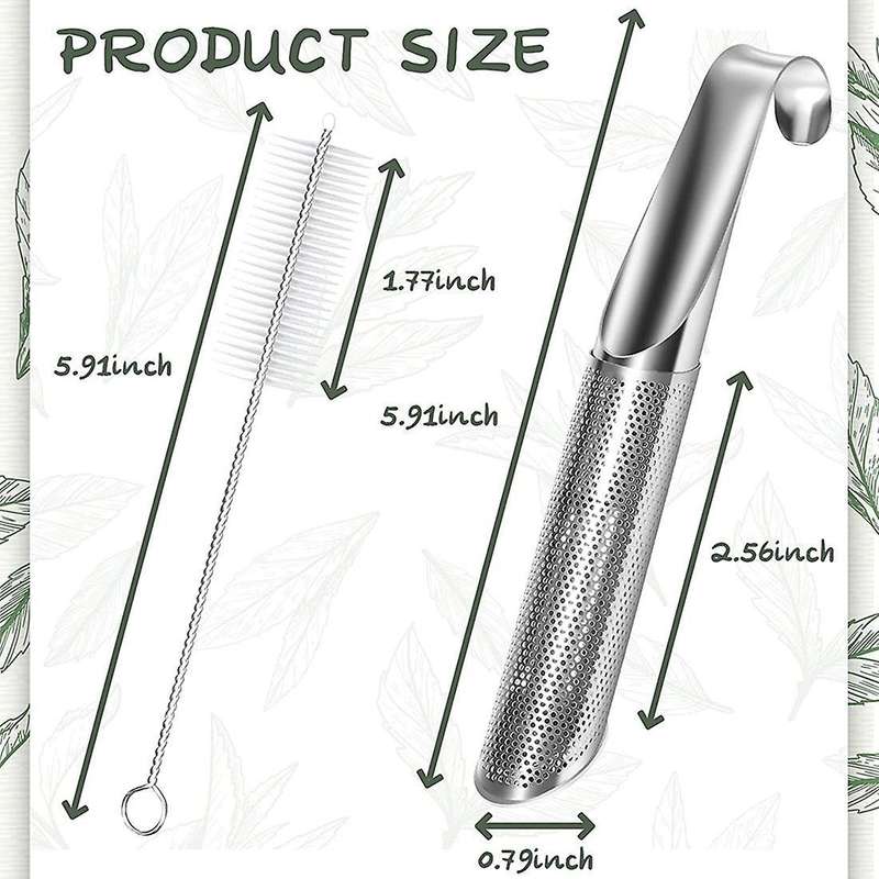1set Tea Infuser Stick Pipe for Tea Leaf Infuser Fine Mesh
