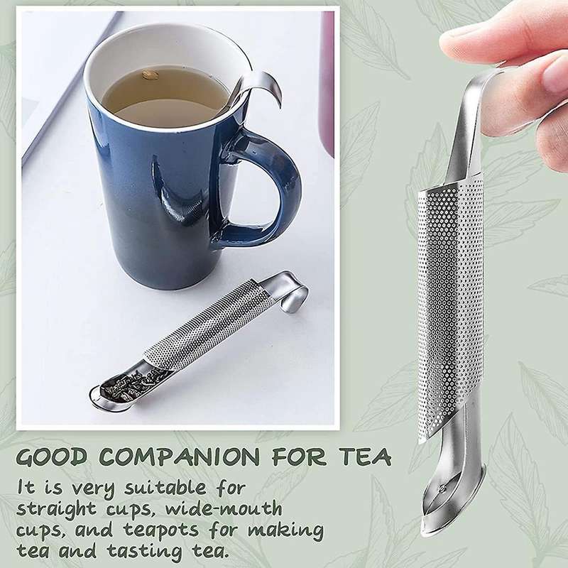 1set Tea Infuser Stick Pipe for Tea Leaf Infuser Fine Mesh