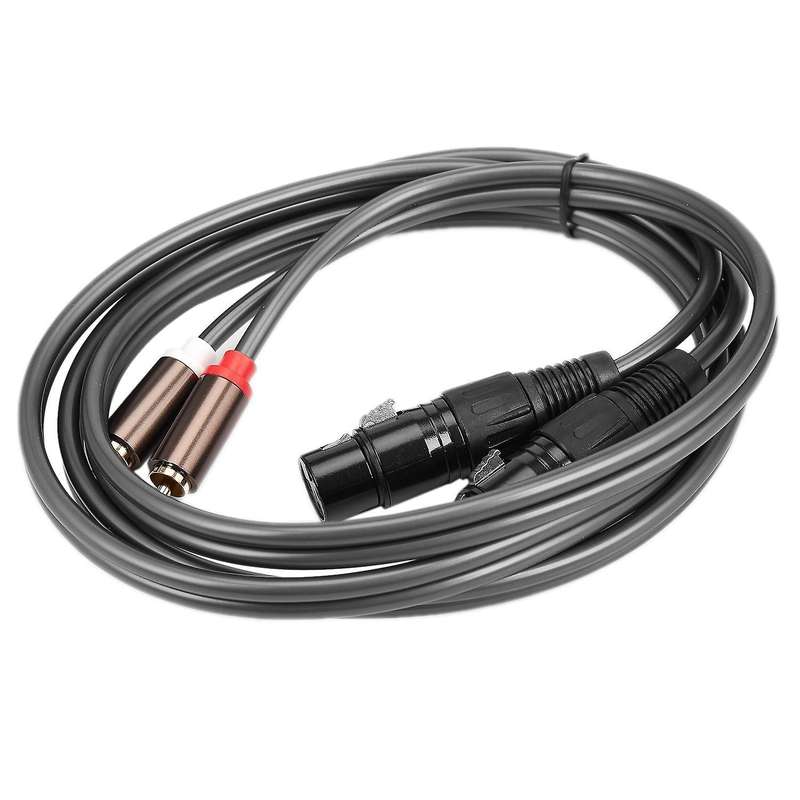 Dual Female Xlr to Rca Cable,heavy Duty 2 Xlr Female to 2 Rca Male