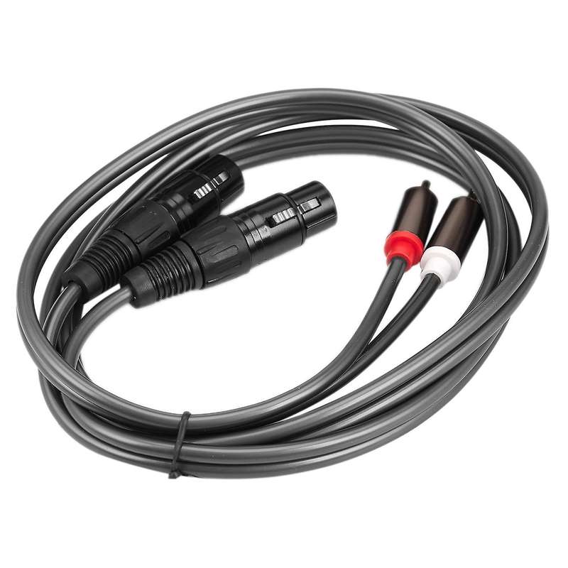 Dual Female Xlr to Rca Cable,heavy Duty 2 Xlr Female to 2 Rca Male